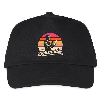 Journalist - Kinder Basecap - Schwarz - Vorne