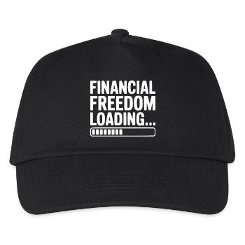 Finanzielle Freiheit lädt... - Kinder Basecap - Schwarz - Vorne
