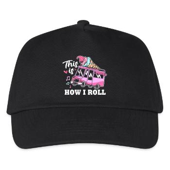 Eisdiele Eiswagen Eis Eiscreme - Casquette de baseball Enfant - noir - Devant