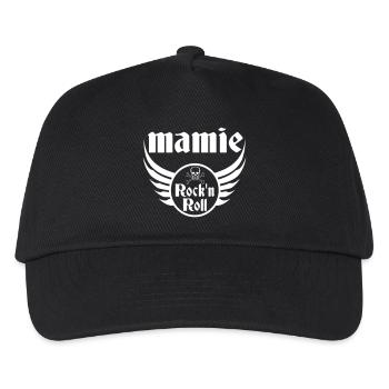 Granny Rock and Roll Totenkopfflügel - Kinder Basecap - Schwarz - Vorne