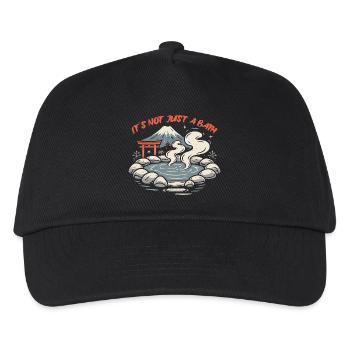 Onsen Hot Spring Bath - Kids’ Baseball Cap - black - Front