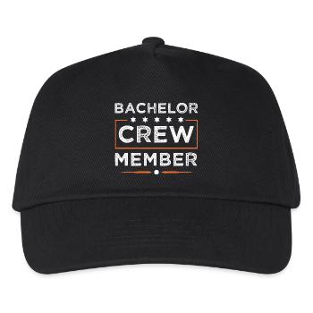 Bachelor Crew - Kinder Basecap - Schwarz - Vorne