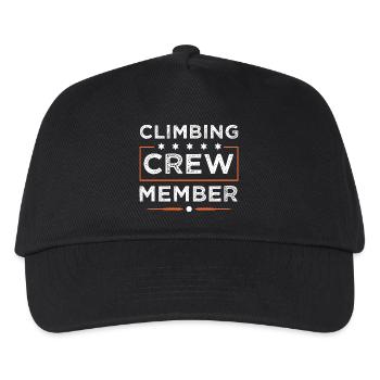 Climbing Crew - Kinder Basecap - Schwarz - Vorne