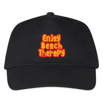 Enjoy Beach Therapy - Kids’ Baseball Cap - black - Front