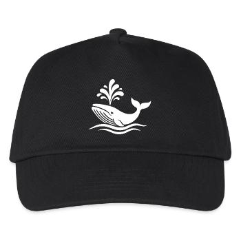 whale - Kids’ Baseball Cap - black - Front