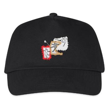Dynamischer Ballspieler - Kinder Basecap - Schwarz - Vorne