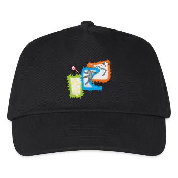 Joueurs de football - Casquette de baseball Enfant - noir - Devant