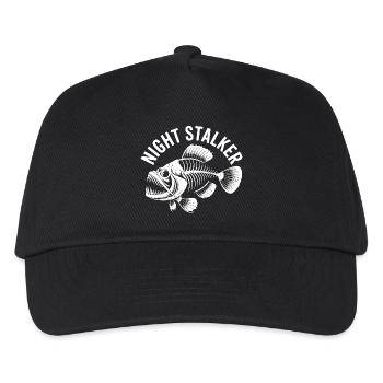 Fish Skeleton Nightstalker Bone Fishing - Kids’ Baseball Cap - black - Front