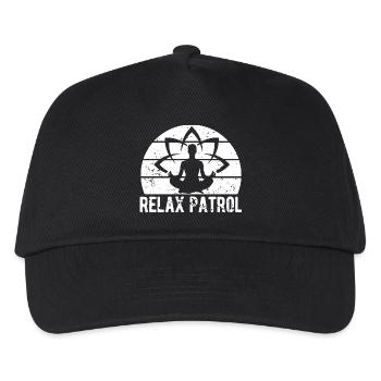 Pilates Enthusiasts Relax Patrol Pilates - Kinder Basecap - Schwarz - Vorne