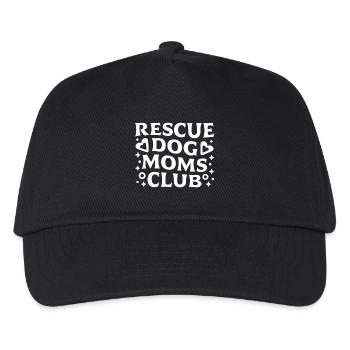 Rescue dog moms club - Kids’ Baseball Cap - black - Front