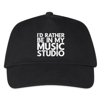 Je préfère être dans mon studio de musique - Casquette de baseball Enfant - noir - Devant