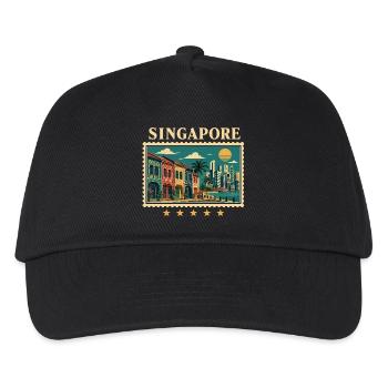 Singapore Tropical Vintage Tour - Kids’ Baseball Cap - black - Front