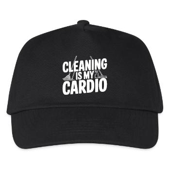 Le ménage, c’est mon cardio - Casquette de baseball Enfant - noir - Devant