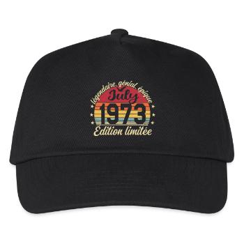 Anniversaire Juillet 1973 Vintage Cadeau - Casquette de baseball Enfant - noir - Devant