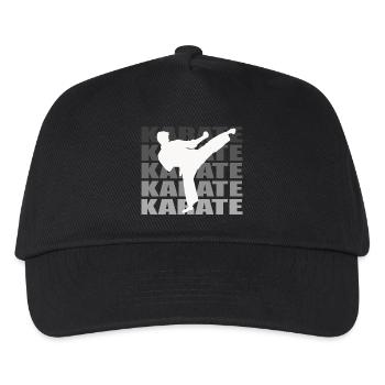 Karate - Kinder Basecap - Schwarz - Vorne