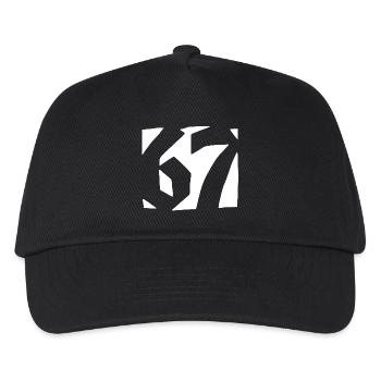 67 Minimal Streetwear Design de tendance - Casquette de baseball Enfant - noir - Devant