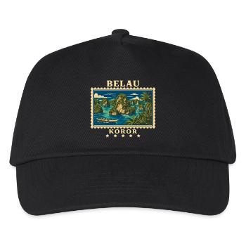 Marque de voyage vintage Palau Koror - Casquette de baseball Enfant - noir - Devant