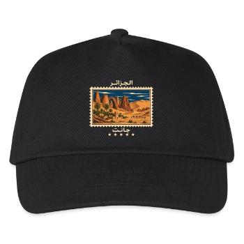 Algerien Djanet Vintage Reisemarke - Kinder Basecap - Schwarz - Vorne