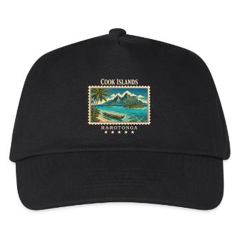 Cook Islands Rarotonga Vintage Travel Brand - Kids’ Baseball Cap - black - Front