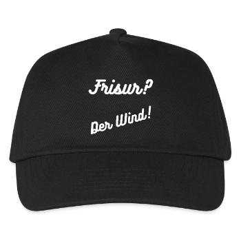 Heimatliebe Nord/Frisur? - Kinder Basecap - Schwarz - Vorne