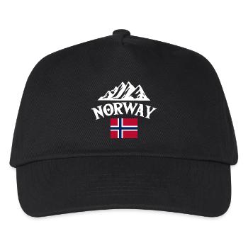 Norway Vacation Norge Fjords Travel Scandinavian - Kids’ Baseball Cap - black - Front