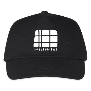 Wool blanket handmade gift - Kids’ Baseball Cap - black - Front