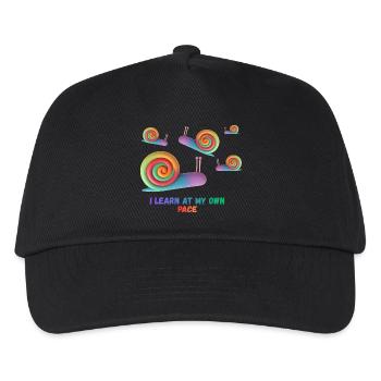 I learn at my own pace - Kids’ Baseball Cap - black - Front
