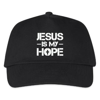 Jesus is my hope - Kids’ Baseball Cap - black - Front
