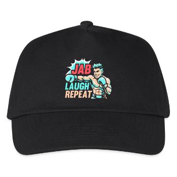 Jab Laugh Repeat Gloves Boxing Gloves - Kids’ Baseball Cap - black - Front