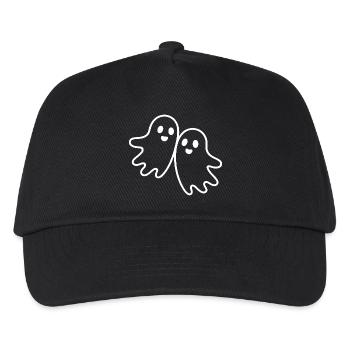 Two Friendly Ghosts Hugging - Kids’ Baseball Cap - black - Front