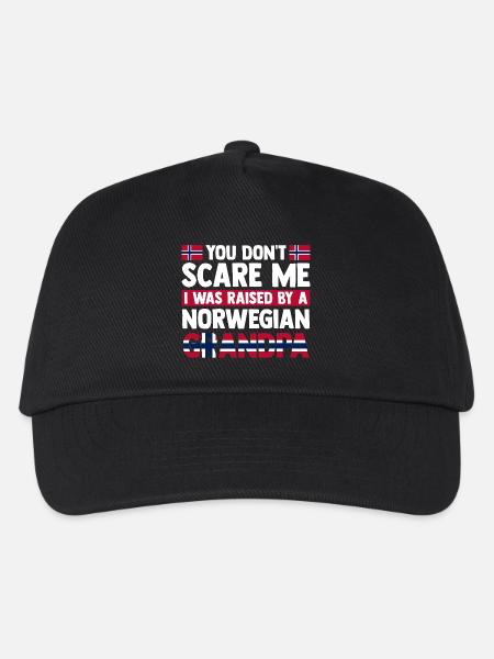 You don't scare me norwegian grandpa - Kinder Basecap - Schwarz