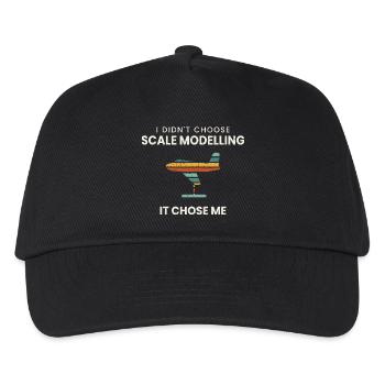 Lustiges Modellbau Shirt Modellbauer Geschenk - Kinder Basecap - Schwarz - Vorne