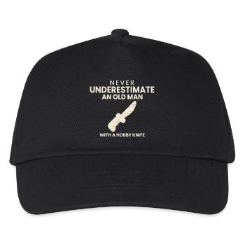 Modellbau Geschenk Modellbauer Opa Papa Lustig - Kinder Basecap - Schwarz - Vorne