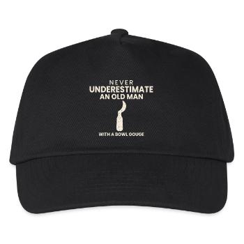 Drechseln Geschenk Drechsler Opa Papa Lustig - Kinder Basecap - Schwarz - Vorne
