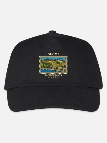 Suomi Lappeenranta Vintage Reisemarke - Kinder Basecap - Schwarz