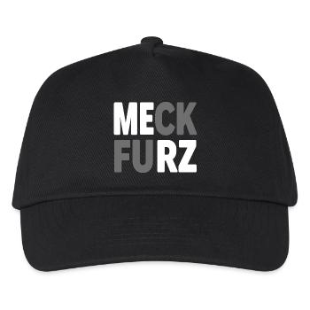 Meck Furz | Merz - nicht mein Kanzler - Kinder Basecap - Schwarz - Vorne