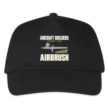 Modellflugzeug Maßstabsflugzeug Modellbaukasten Gi - Kinder Basecap - Schwarz - Vorne