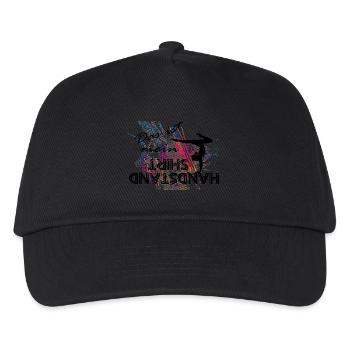 Das ist mein Handstand Shirt Turnen Sport Shirt - Kinder Basecap - Schwarz - Vorne