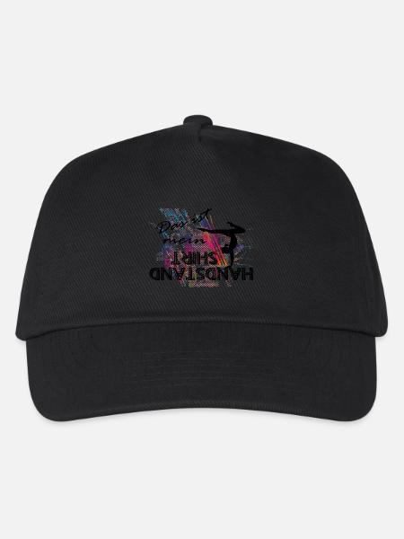 Das ist mein Handstand Shirt Turnen Sport Shirt - Kinder Basecap - Schwarz