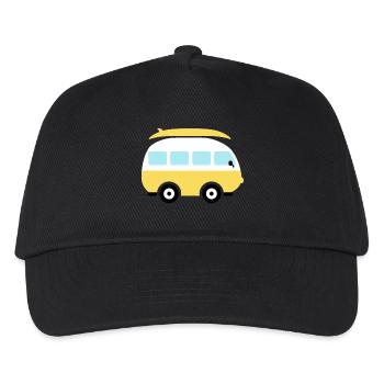 Small yellow van - Kids’ Baseball Cap - black - Front