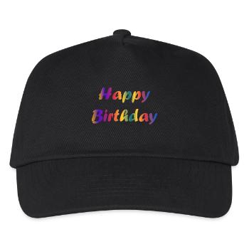 ALLES GUTE ZUM GEBURTSTAG!. ALLES GUTE ZUM GEBURTSTAG!. JAHRESTAG. - Kinder Basecap - Schwarz - Vorne