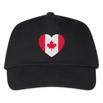 canada_2color - Casquette de baseball Enfant - noir - Devant