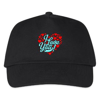 i love you - Kinder Basecap - Schwarz - Vorne