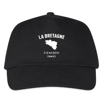 bretagne-histoire - Casquette de baseball Enfant - noir - Devant