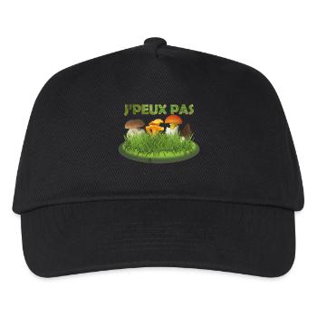 Je peux pas j ai champignons N - Casquette de baseball Enfant - noir - Devant