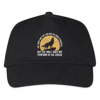 The Wolf Does Not Perform In The Circus - Kids’ Baseball Cap - black - Front