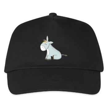L’âne - Casquette de baseball Enfant - noir - Devant