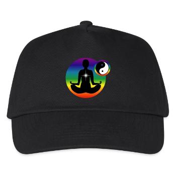 Meditation et chakras - Casquette de baseball Enfant - noir - Devant