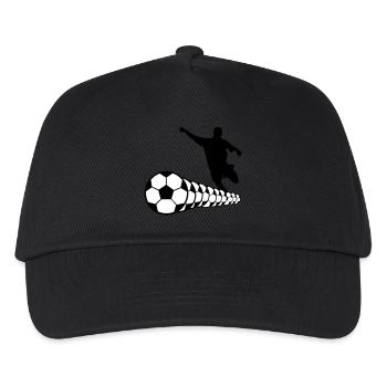 Footballer Soccer Soccer Player 2c - Kids’ Baseball Cap - black - Front