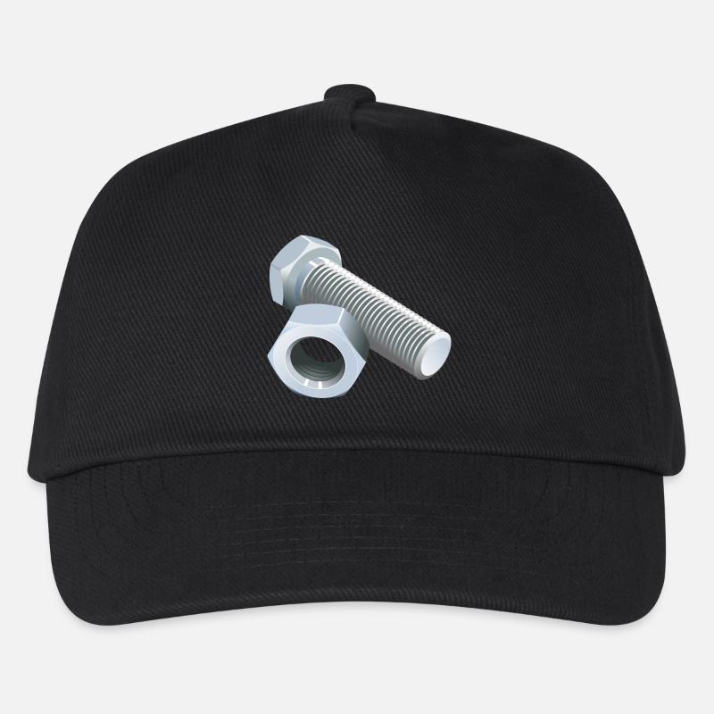 Schraube - Kinder Basecap - Schwarz